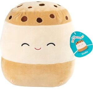 Squishmallows Koako Ice Cream Sandwich Plush Toy - Cream and Brown
